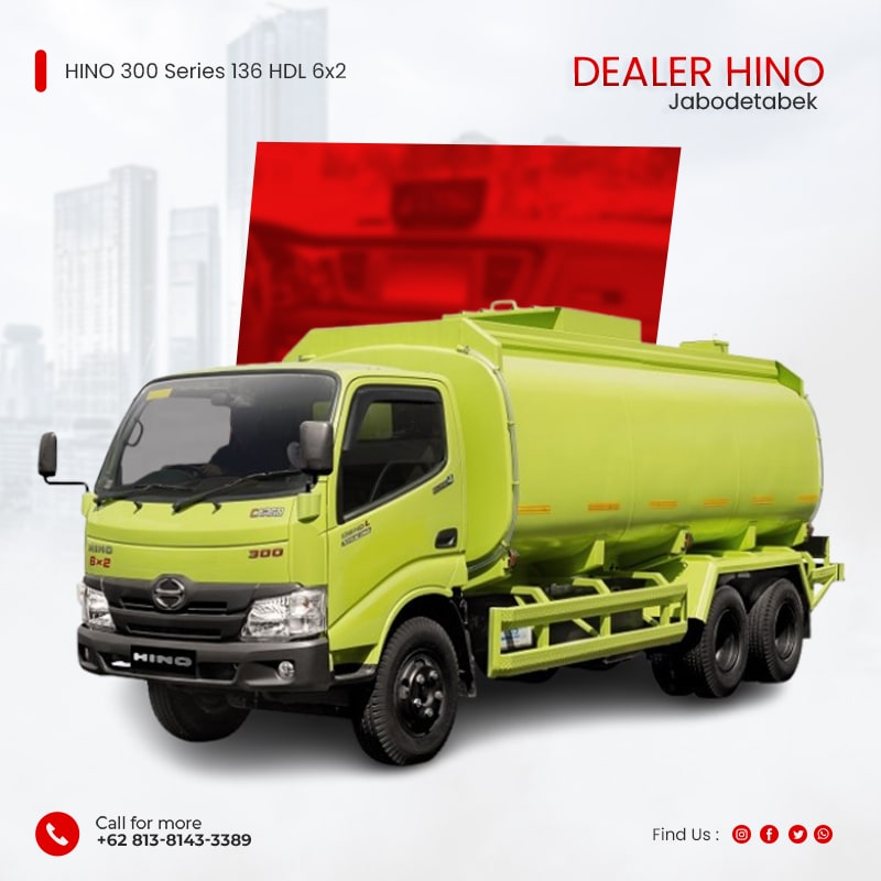 HINO 300 Series 136 HDL 6x2